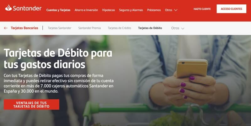 Tarjeta Banco Santander