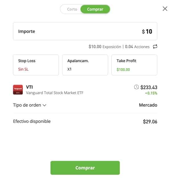 Invertir en Vanguard Total Stock market