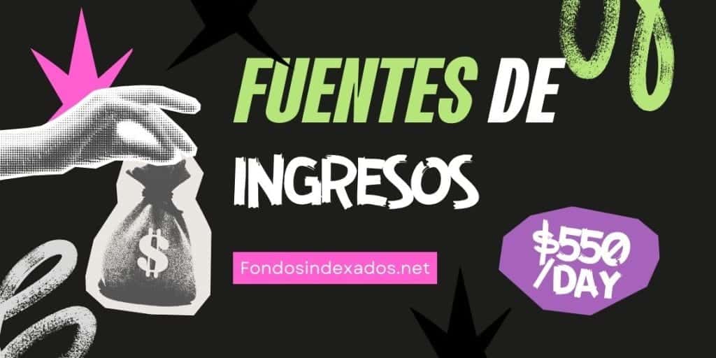 Principales fuentes de ingresos
