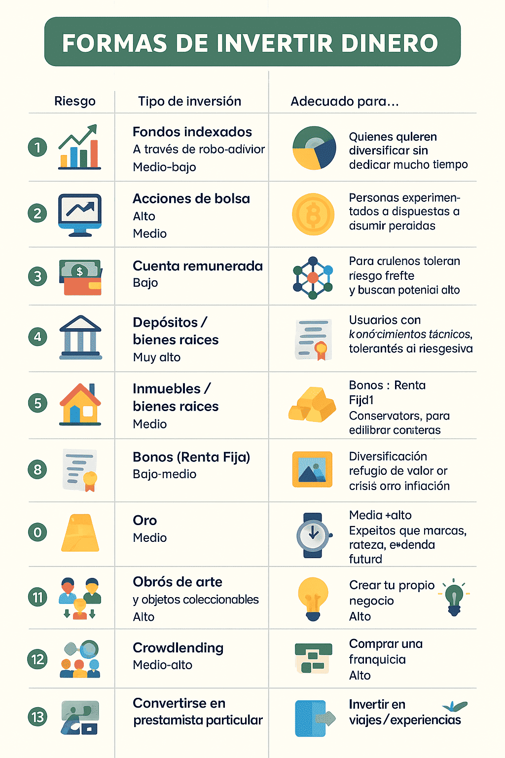 Donde invertir dinero de forma segura